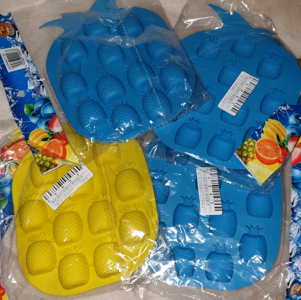 Fun Ice Cube Pineapples🍍4 NEW trays🎉